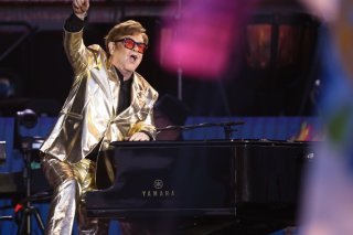 Elton John lors d'un concert en Grande-Bretagne en juin dernier.